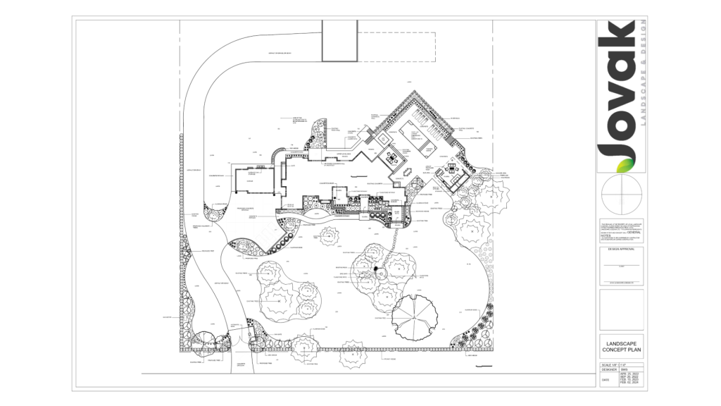 Learn how to read professional landscape designs.
